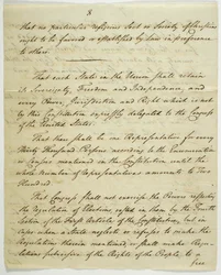 La Carta dei Diritti, copia firmata a Federal Hall, 1789